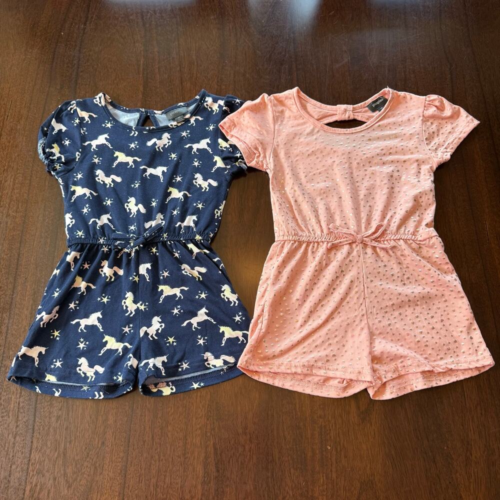 Picapino Girls Rompers Set of 2 Size 4T